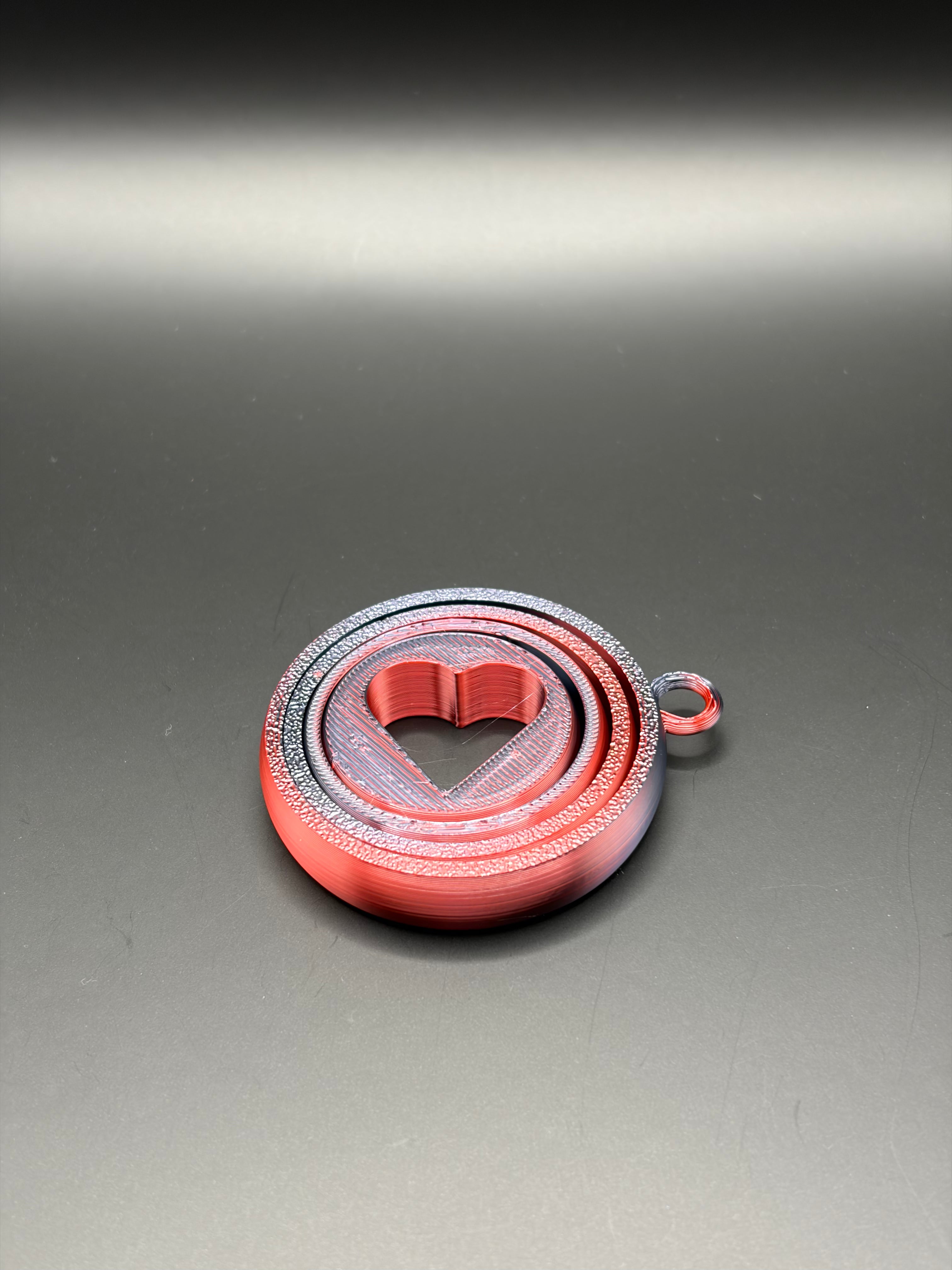 Heart Fidget Keychain
